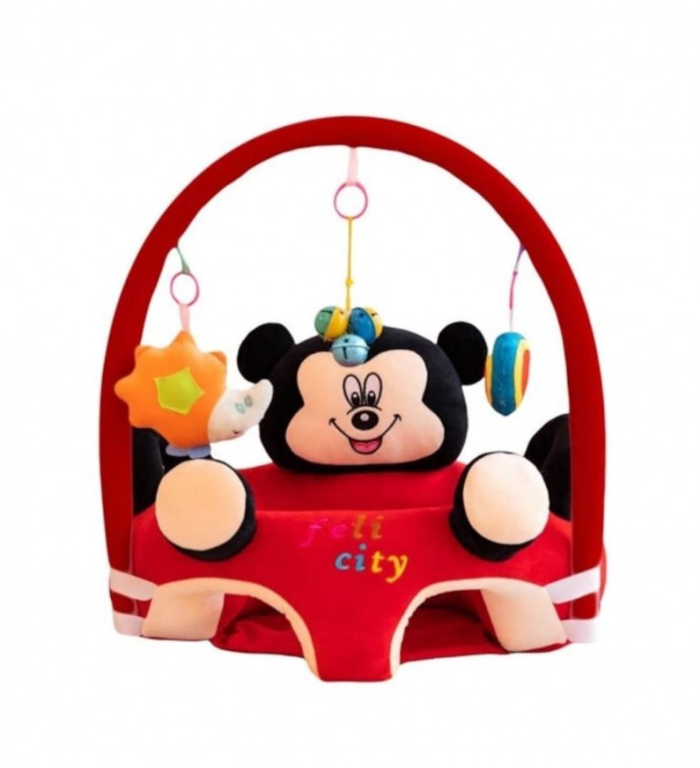 Fotoliu de plus, Mickey Bebe, cu centru de joaca, multicolor, 6 luni+