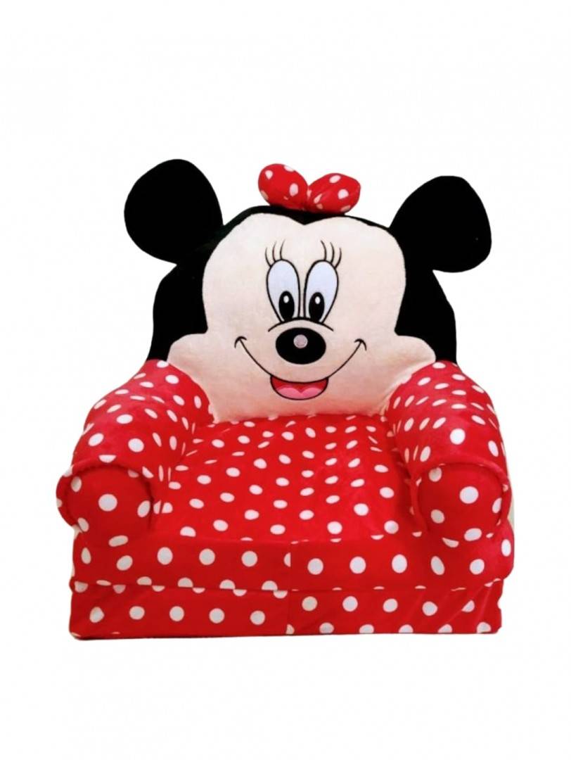 Fotoliu de plus, Minnie Mouse, rosu, 50 cm, 1 an+