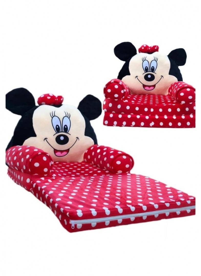 Fotoliu de plus, Minnie Mouse, rosu, 50 cm, 1 an+