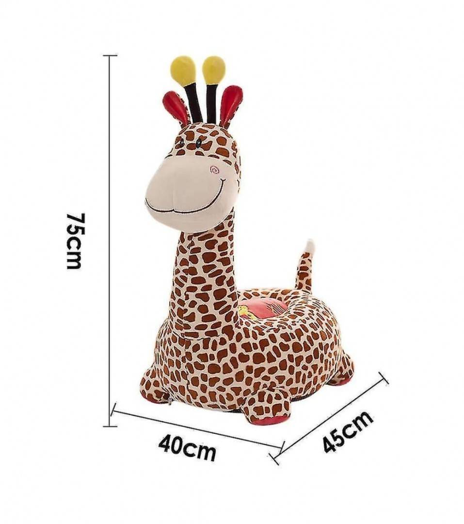 Fotoliu din plus, Girafa, maro, 75 cm, 1 an+