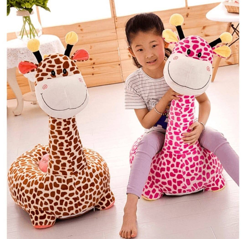 Fotoliu din plus, Girafa, maro, 75 cm, 1 an+