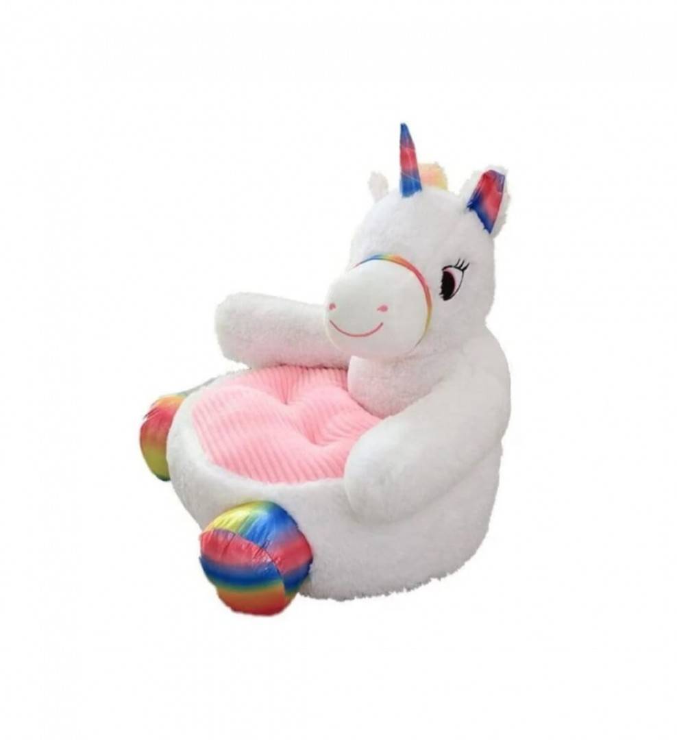 Fotoliu din plus, Unicornul, MASHASHOP, alb, 50 cm, 1an+