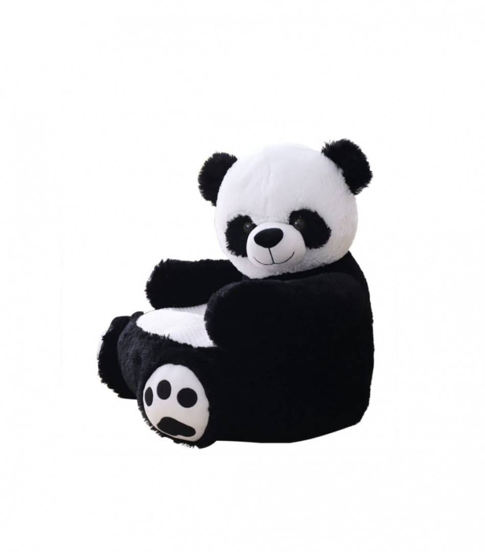 Fotoliu din plus, Urs Panda, MASHASHOP, alb/negru, 50 cm, 1an+