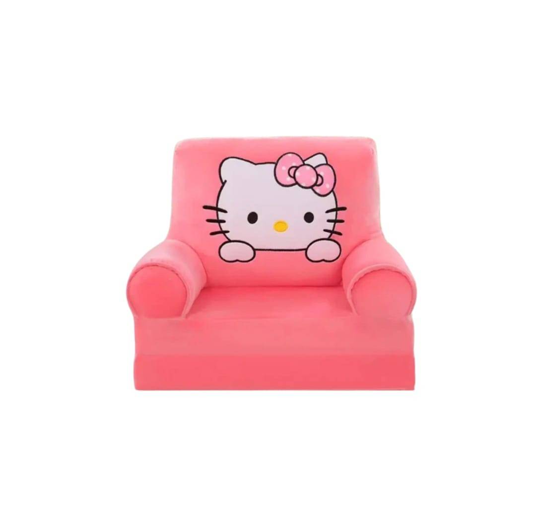 Fotoliu extensibil pentru copii, Hello Kitty, 2 placi, roz, 160 cm, 1 ani - 4 ani