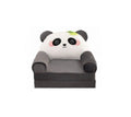 Fotoliu extensibil pentru copii, Ursuletul Panda, 3 placi, multicolor, 160 cm
