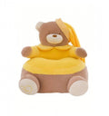 Fotoliu plus, Ursuletul Teddy, galben, 60 cm, 1 an+