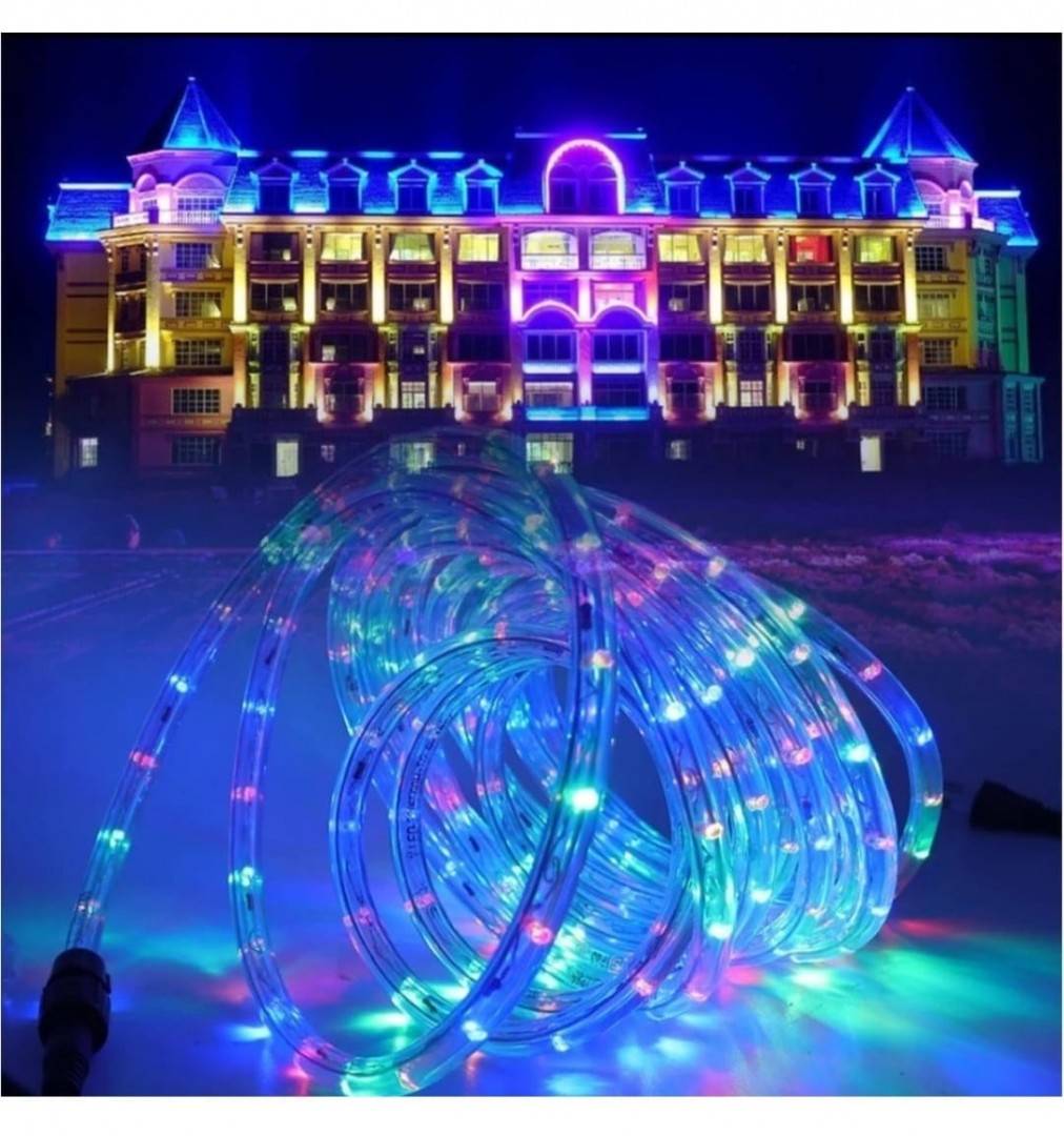 Furtun Luminos Led , lumina multicolor , 7 jocuri de lumini , 10 metri