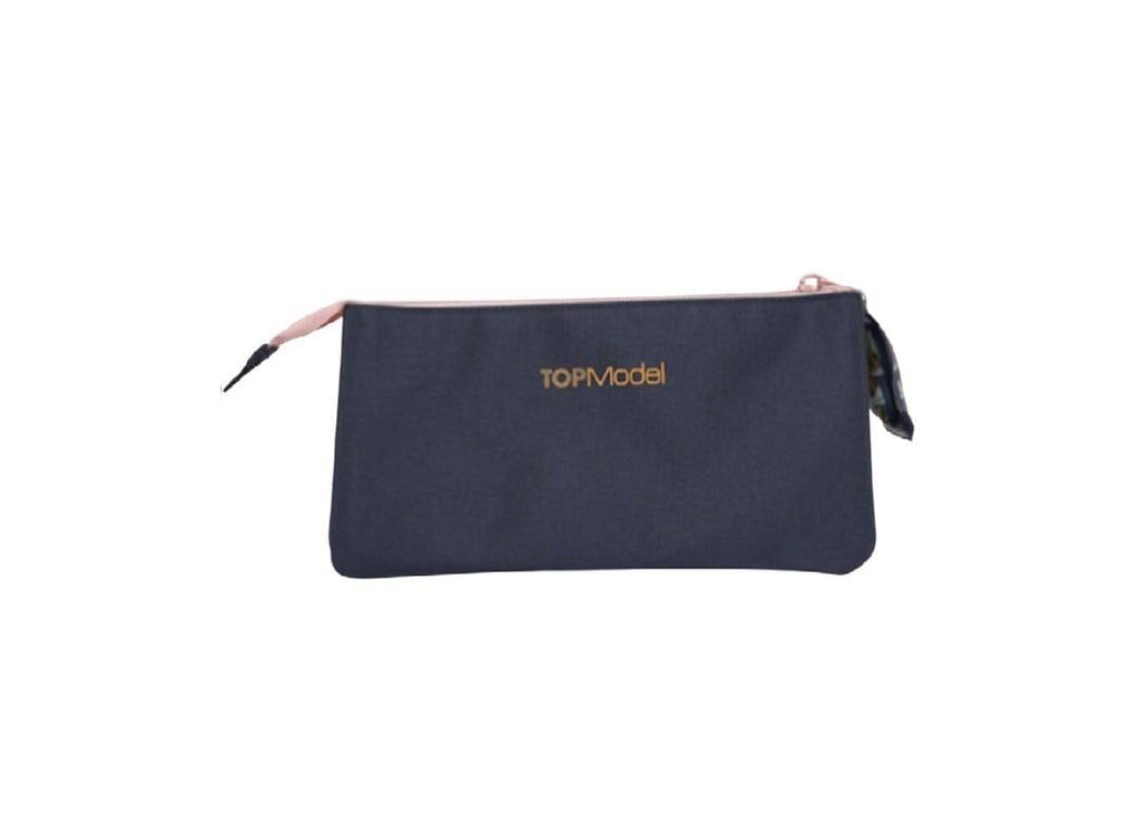 Geanta cosmetica, Top Model, motiv City Girls, MASHASHOP, albastru inchis