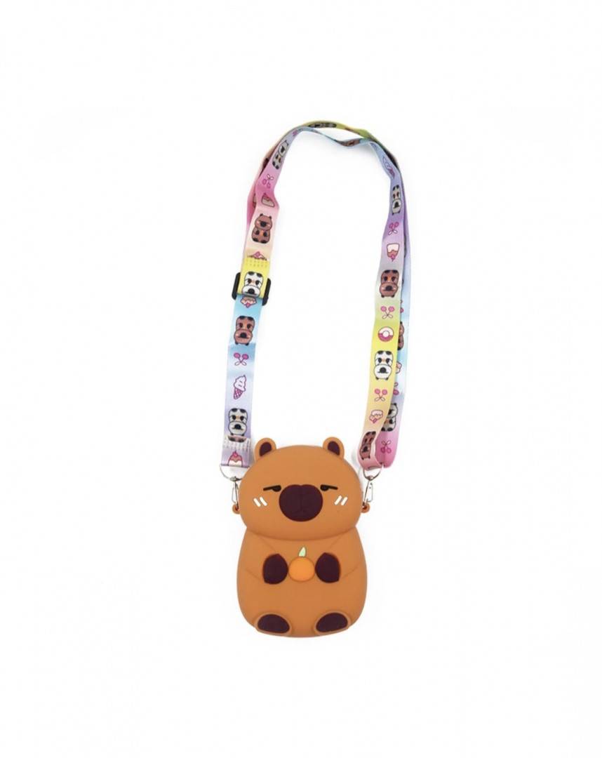 Gentuta Capibara, Pop it Now pentru copii, silicon, multicolor, 13 cm