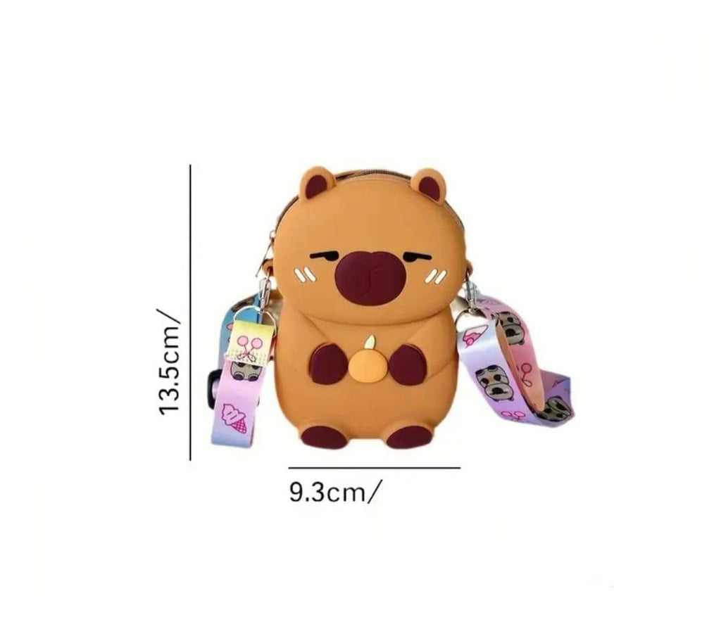 Gentuta Capibara, Pop it Now pentru copii, silicon, multicolor, 13 cm