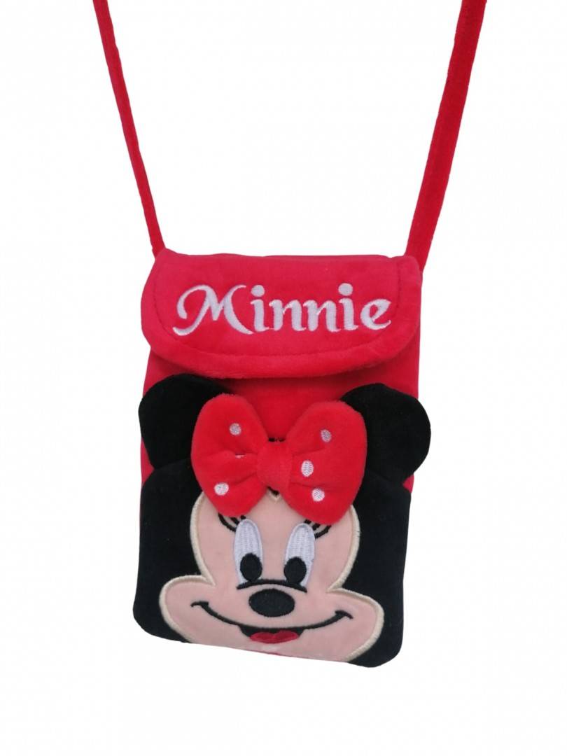 Gentuta de umar postas Minnie din plus, rosu, 16 cm