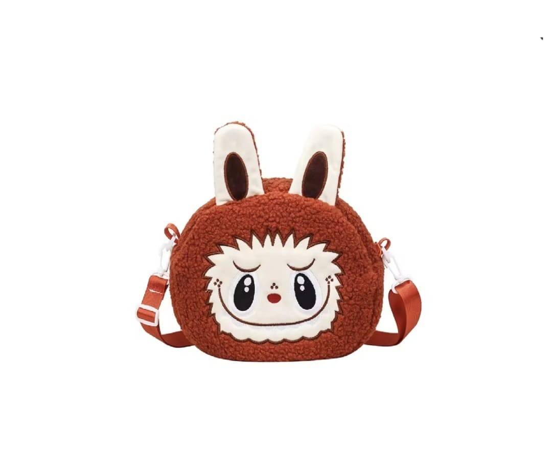 Gentuta pentru copii, tip Labubu, MASHASHOP, multicolor, 25 cm | Masha Shop