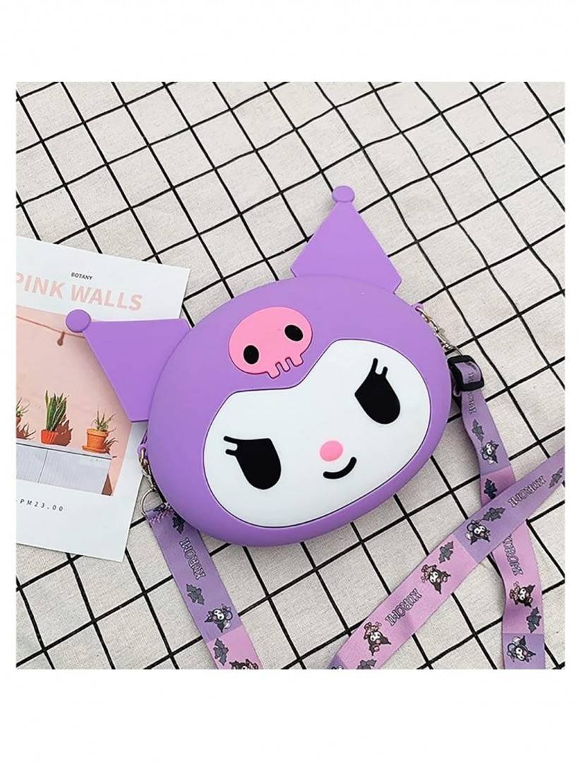 Gentuta Sanrio Kuromi, Hello Kitty, Pop it Now pentru copii, silicon, mov, 17 cm