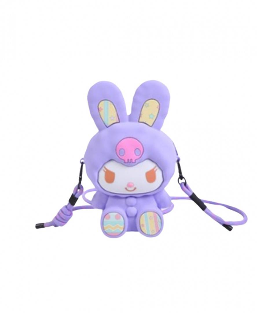 Gentuta Sanrio Kuromi, Hello Kitty, Pop it Now pentru copii, silicon, mov, 25 cm
