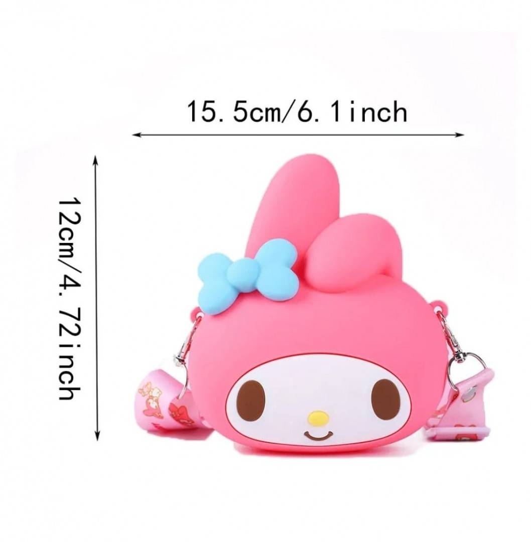Gentuta Sanrio Kuromi, Hello Kitty, Pop it Now pentru copii, silicon, roz, 15 cm
