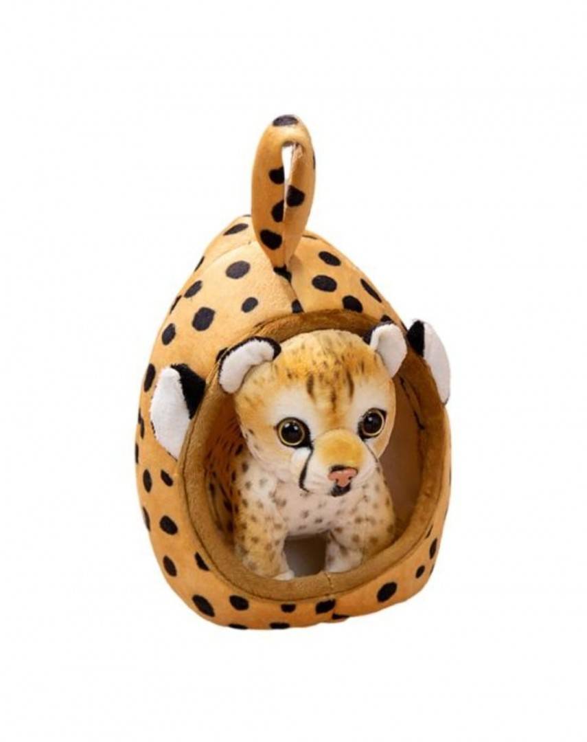 Ghepard de plus, cu cosulet, galben inchis, 18 cm