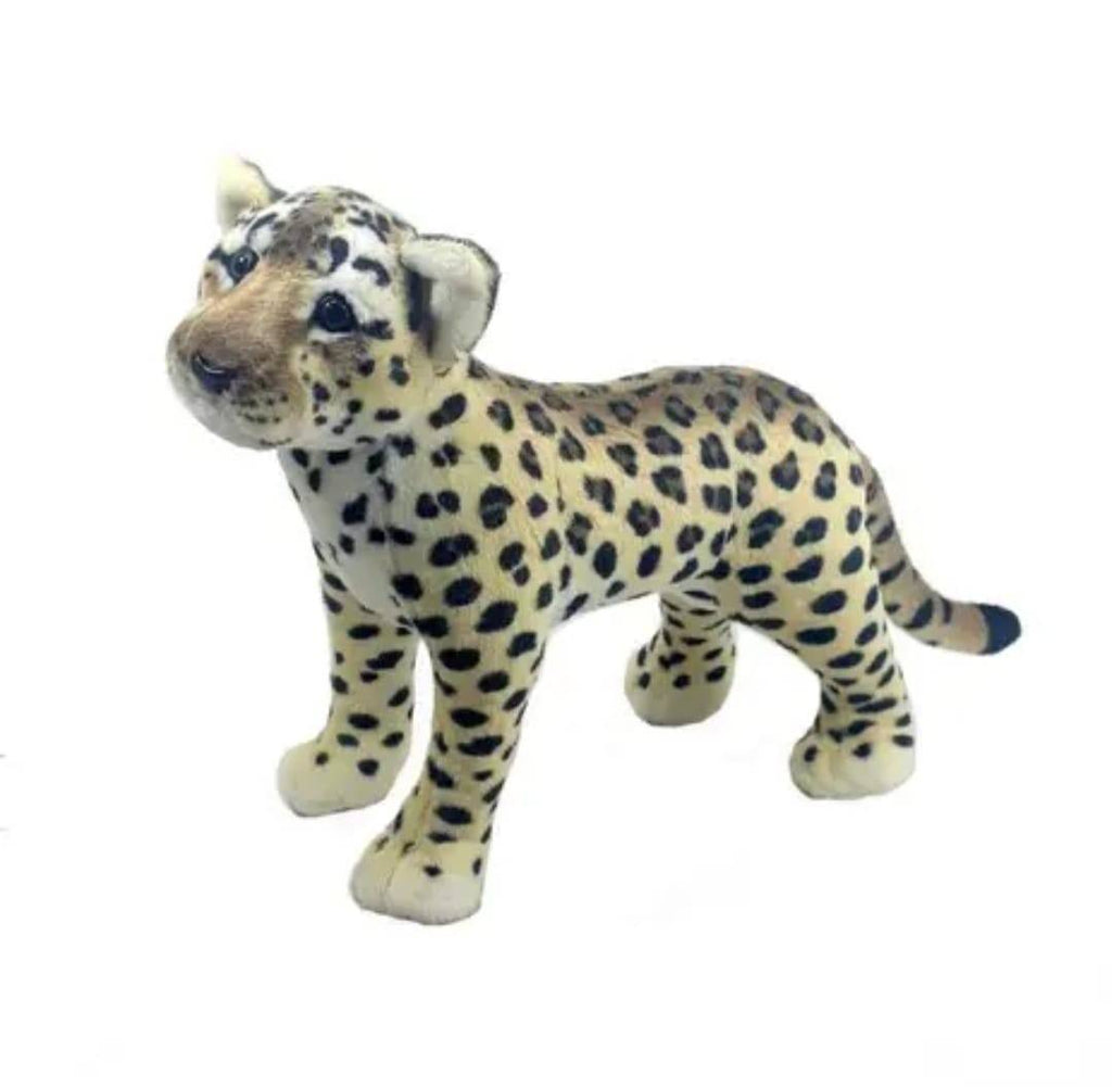 Ghepard de plus, ochii cristal, realist, sunete, multicolor, 20 cm