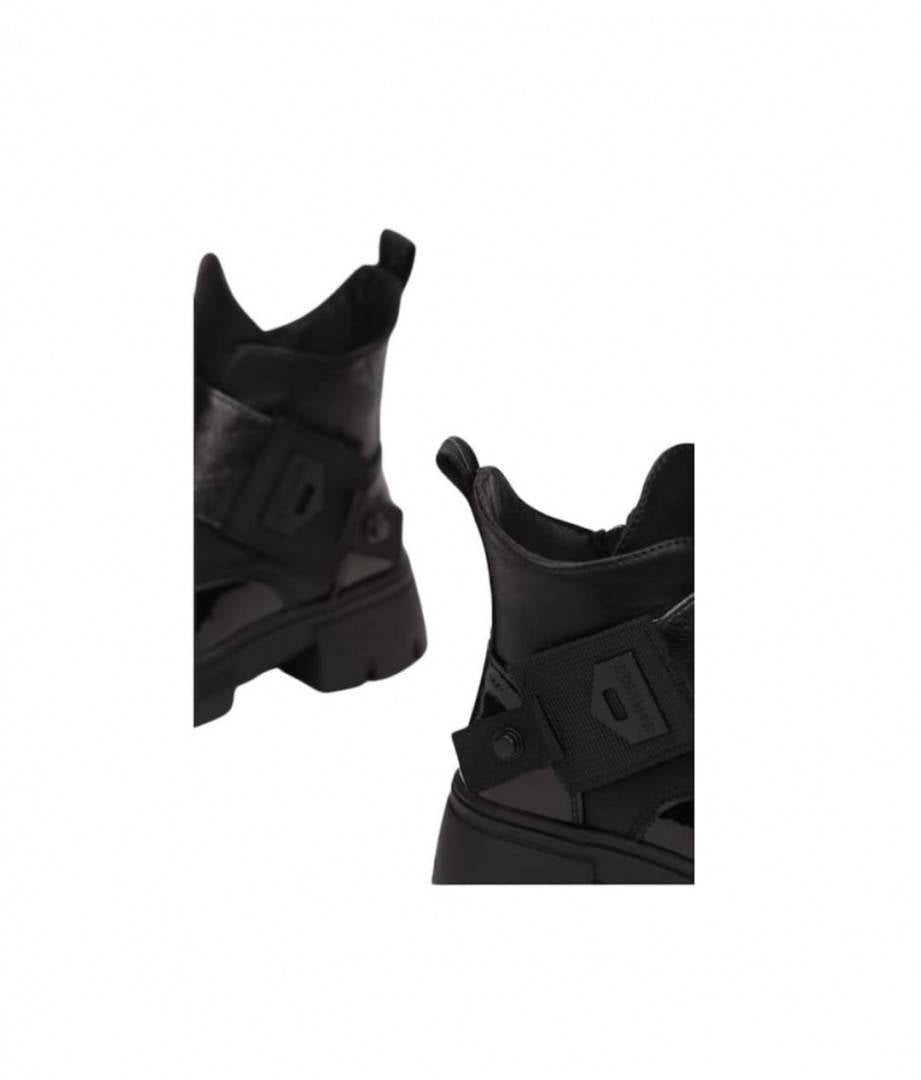 Ghete de lac pentru fetite, Apawwa GQ431, black, marimea 26 - 31