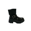 Ghete de lac pentru fetite, Apawwa GQ455, black, marimea 26 - 37