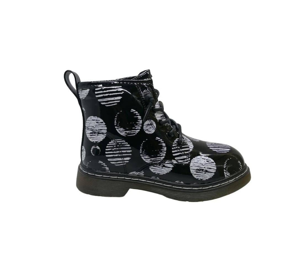 Ghete de lac pentru fetite, Apawwa ND717, black, marimea 32 - 37