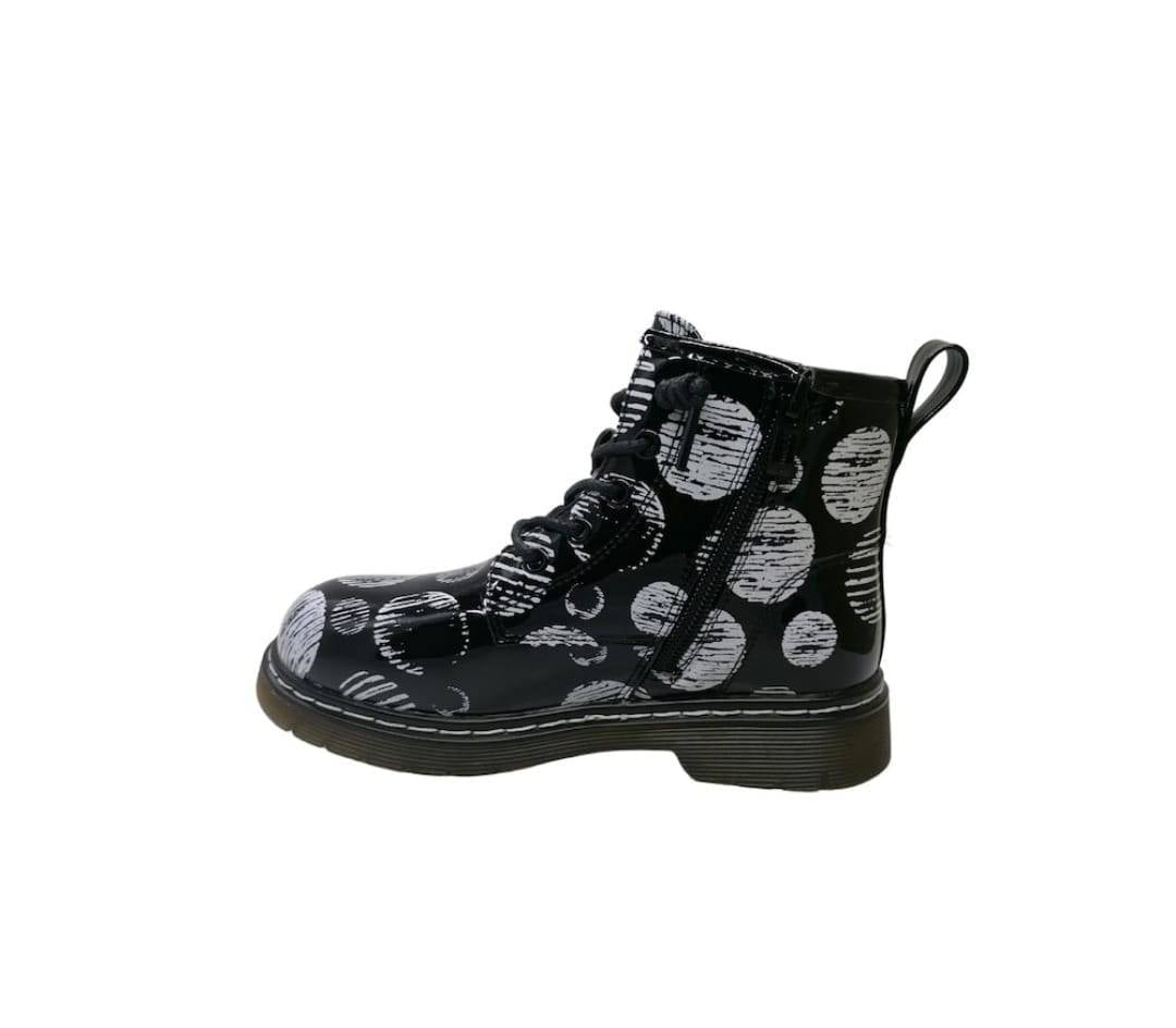 Ghete de lac pentru fetite, Apawwa ND717, black, marimea 32 - 37