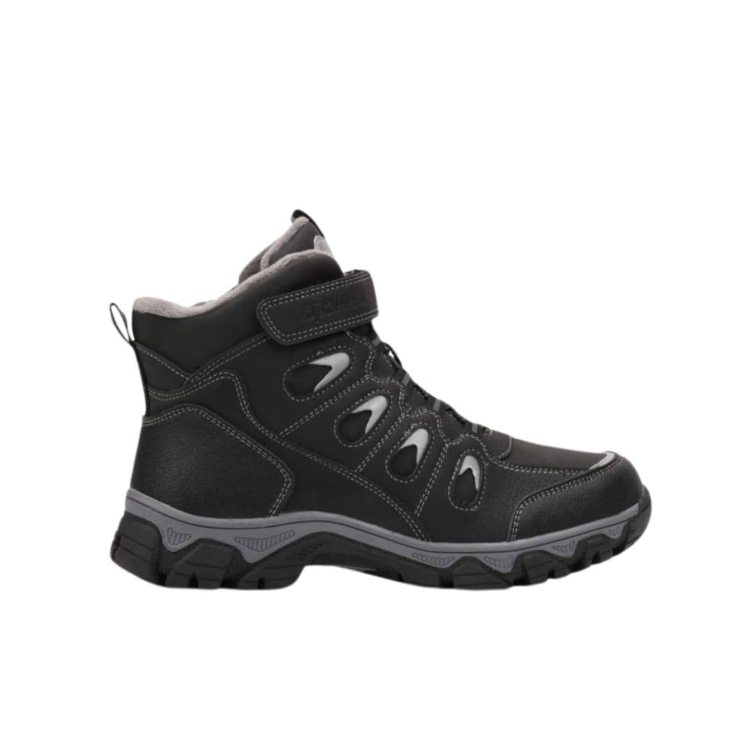 Ghete imblanite pentru baieti, Apawwa G478, negru, 30 EU - 37 EU