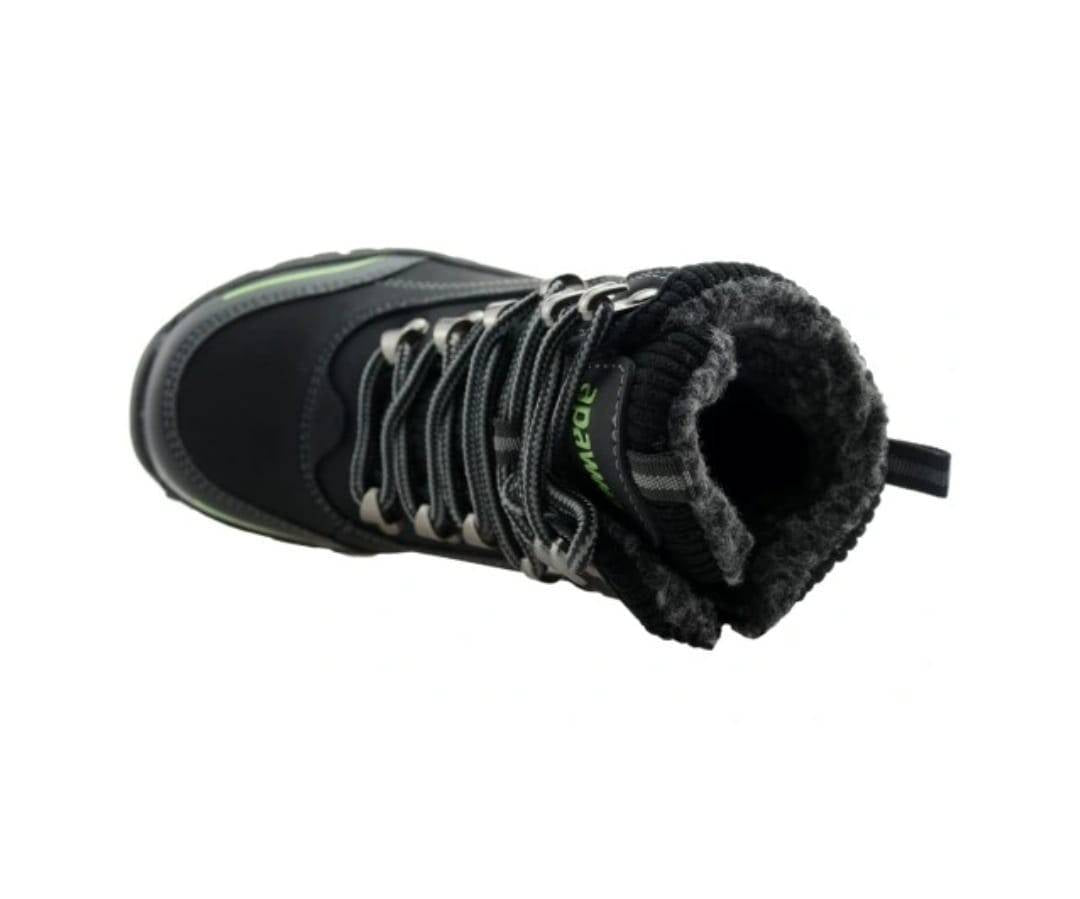 Ghete imblanite pentru baieti, Apawwa GD502, black, 32 EU - 37 EU