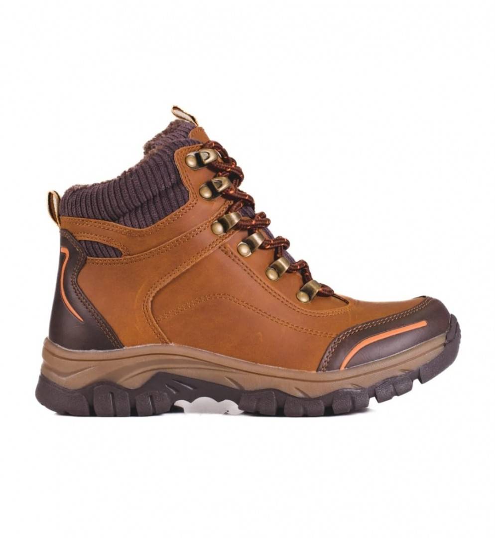 Ghete imblanite pentru baieti, Apawwa GD502, brown, 26 EU - 37 EU