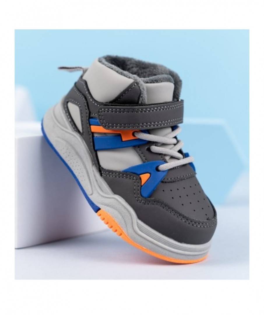 Ghete imblanite pentru baieti, Apawwa TQ807, grey, marimea 21 - marimea 32