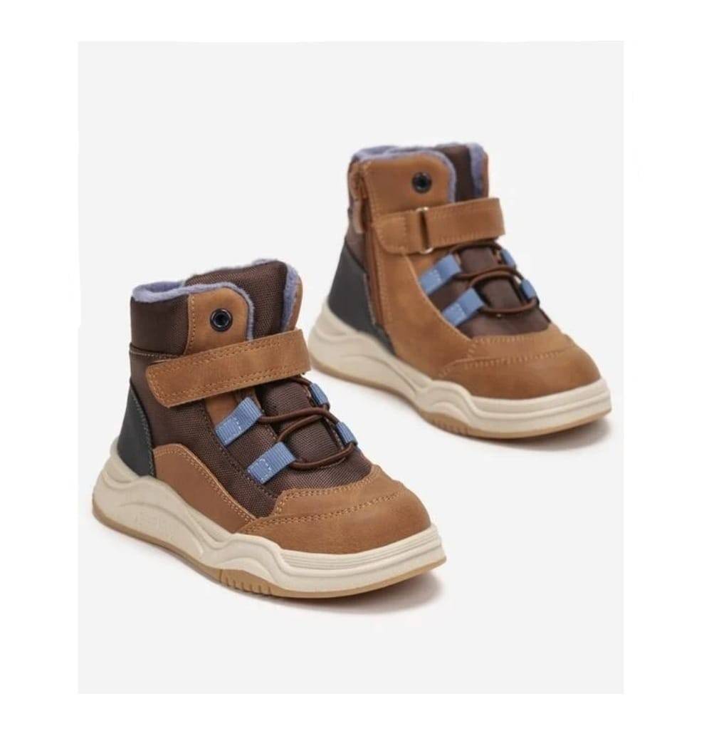 Ghete imblanite pentru copii, Apawwa GD476, brown, 21 EU - 28 EU