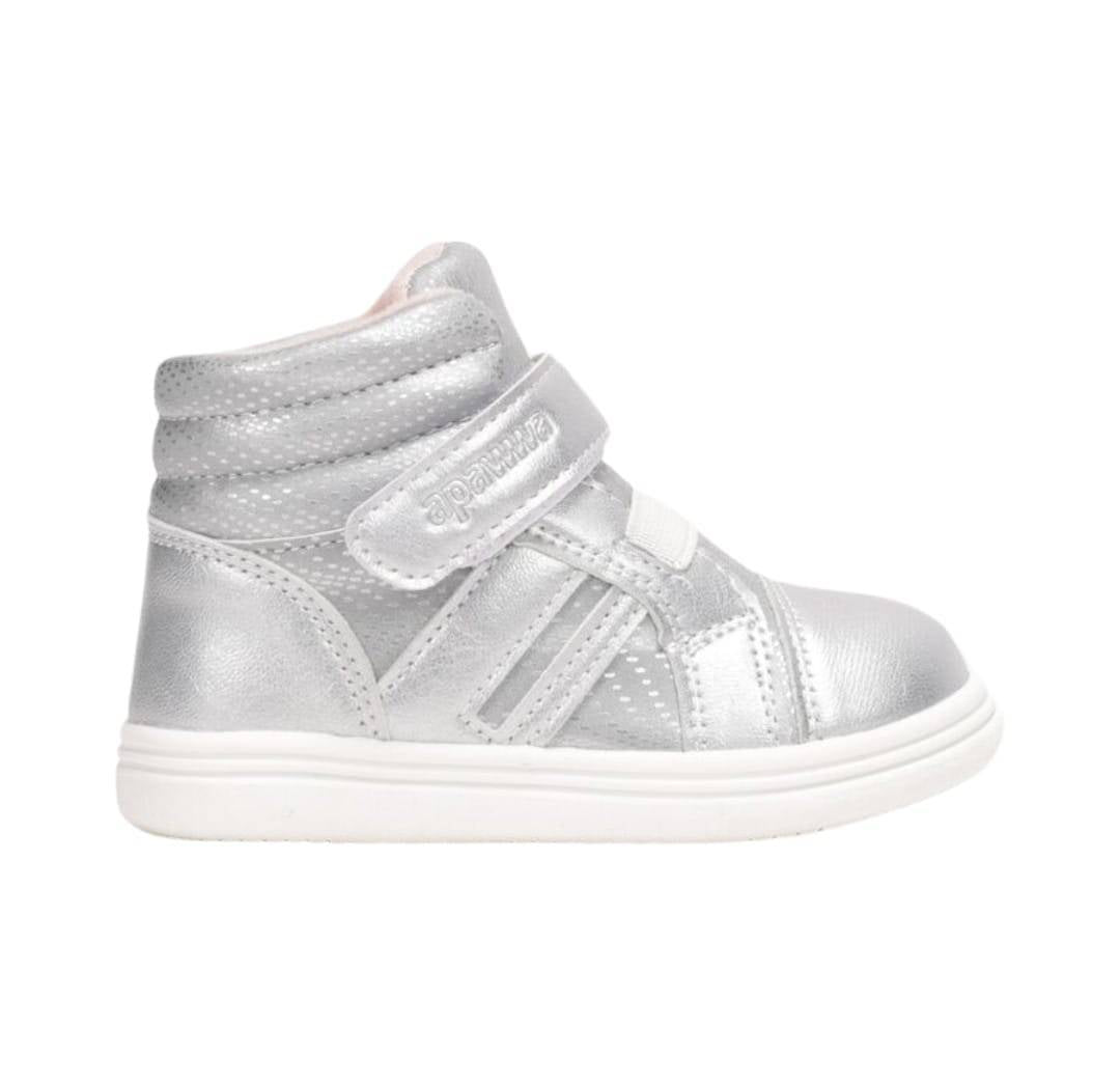 Ghete imblanite pentru fetite, TQ811, silver, 21 EU - 26 EU