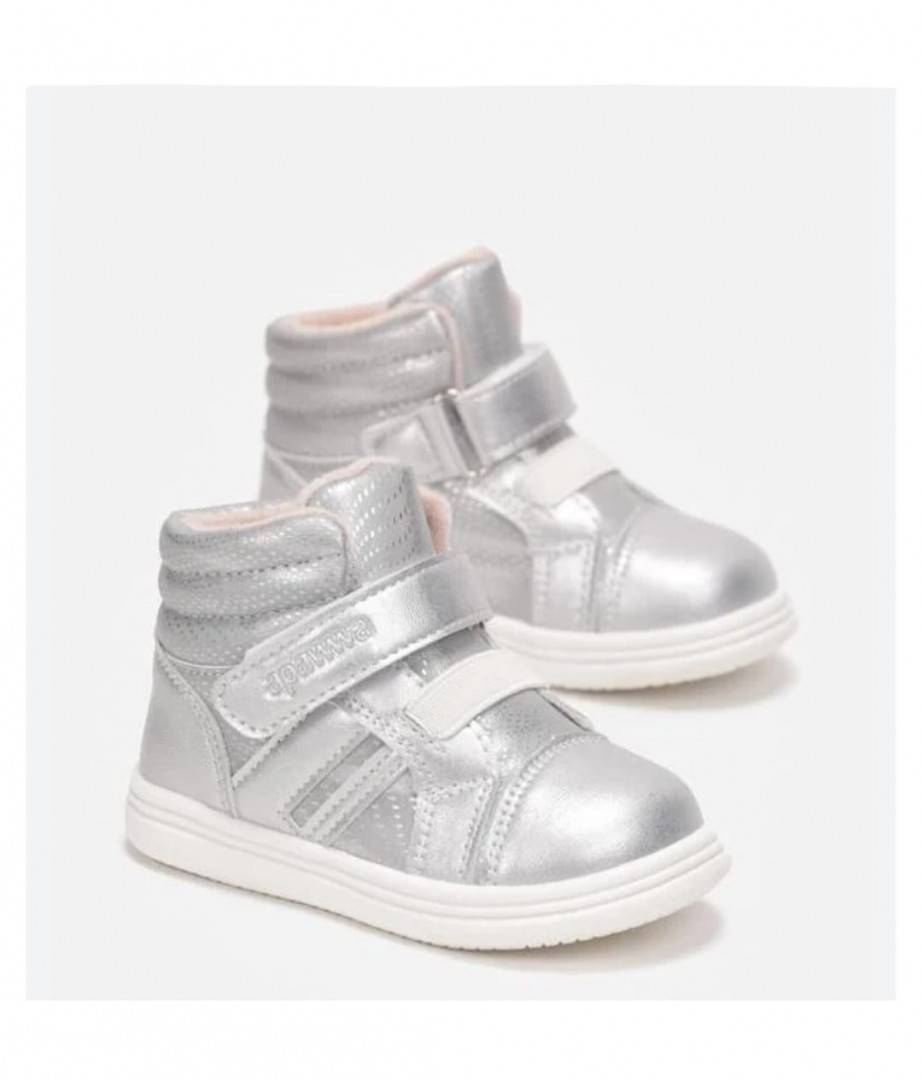 Ghete imblanite pentru fetite, TQ811, silver, 21 EU - 26 EU