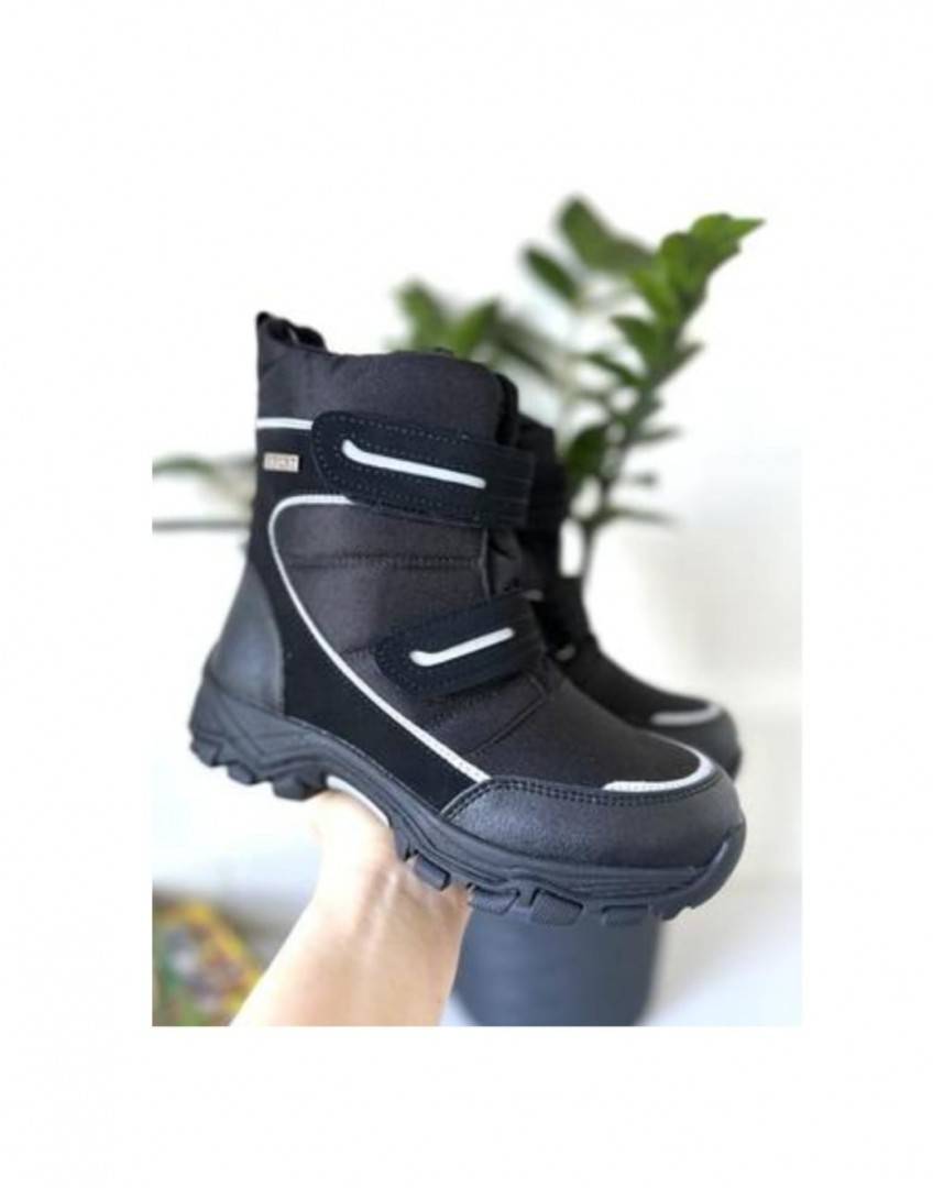 Ghete impermeabile copii, Apawwa 3612K, negru, marimea 27 - 32