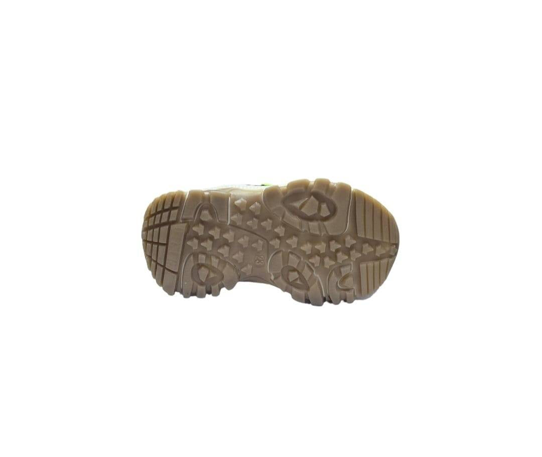 Ghete impermeabile copii, Apawwa 3620R, negru/verde, marimea 23 - 28