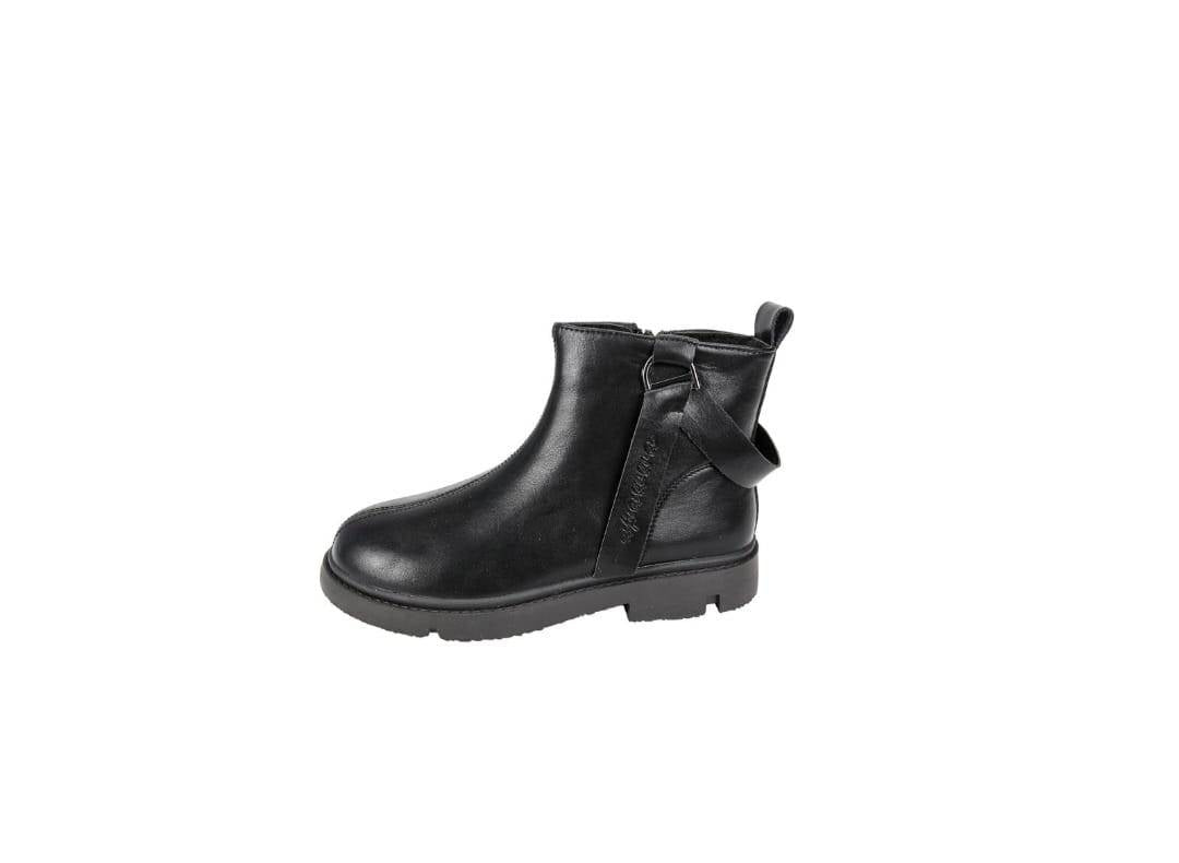 Ghete piele pentru fetite, Apawwa 5021R, negru, marimea 25 - marimea 30
