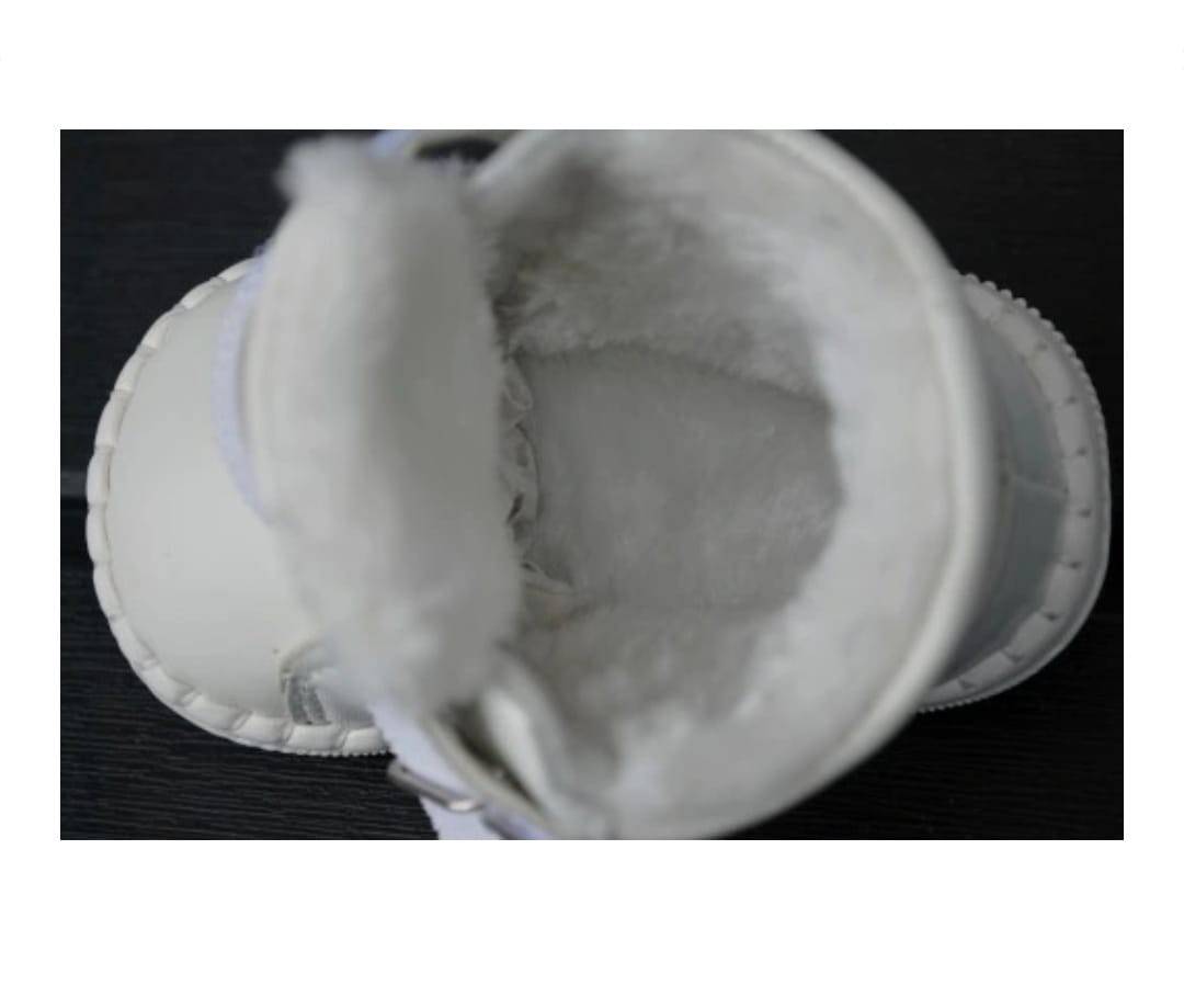 Ghete Primii Pasi Copii, Apawwa FD113, imblanite, alb, 18 EU - 21 EU