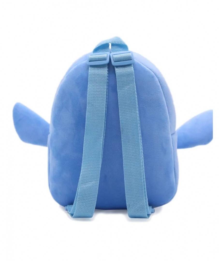Ghiozdan din plus, Stitch, albastru deschis, 24 cm, 2 ani+