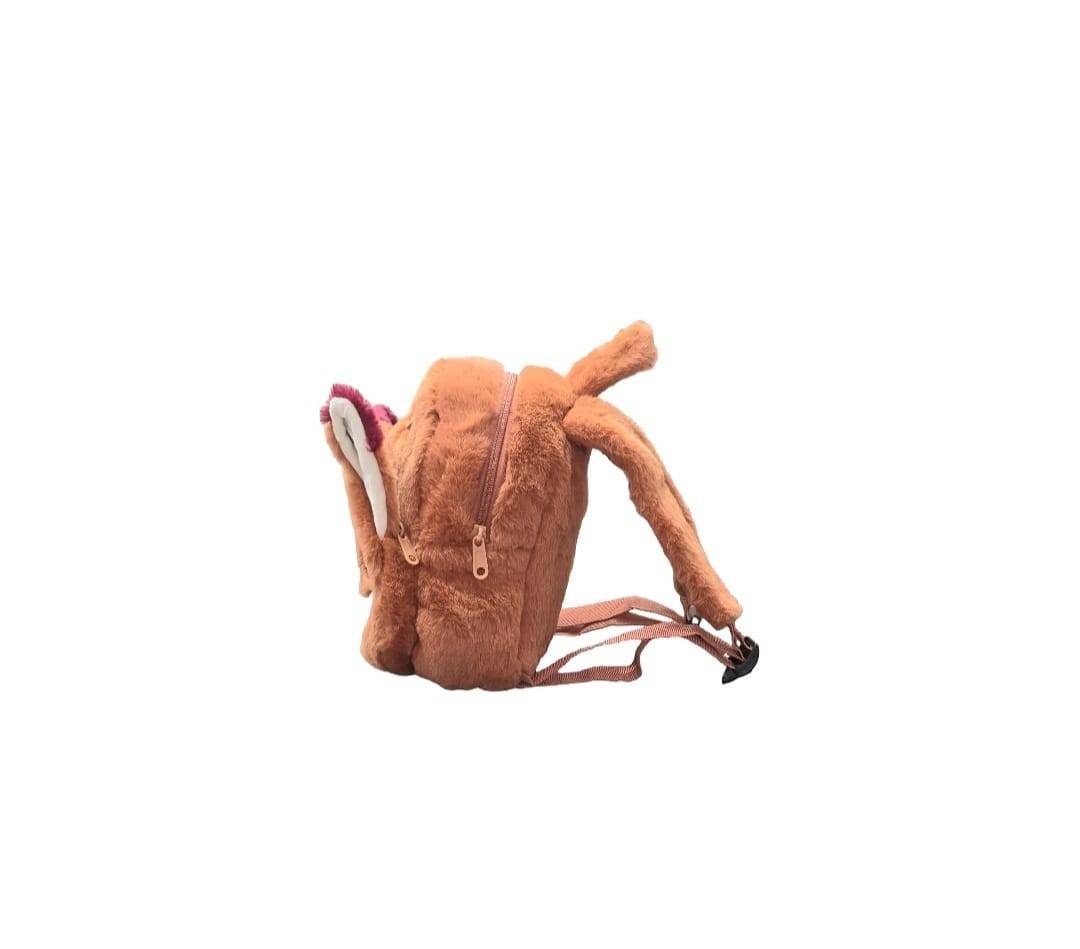 Ghiozdan din plus, Zootopia, Iepurasul Nick, maro deschis, 25 cm, 2 ani+
