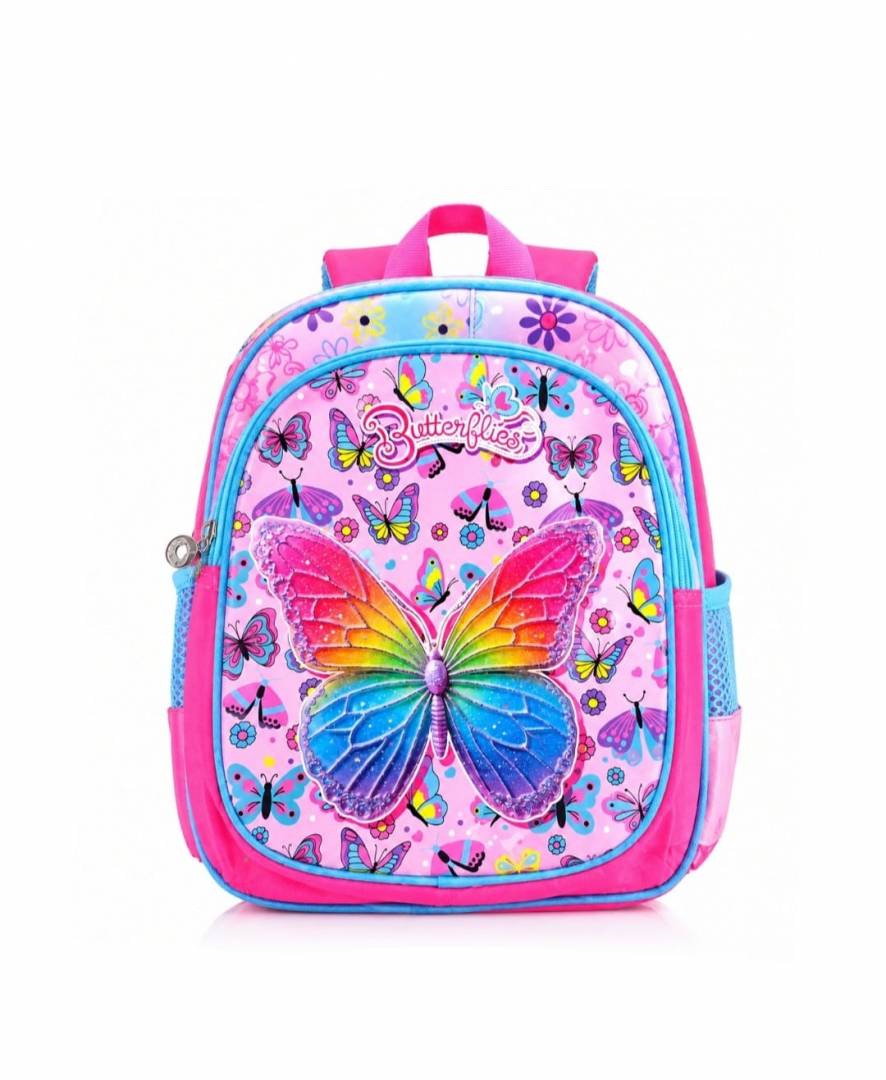 Ghiozdan gradinita, model Fluturas, 3 ani - 5 ani, multicolor, 30 cm