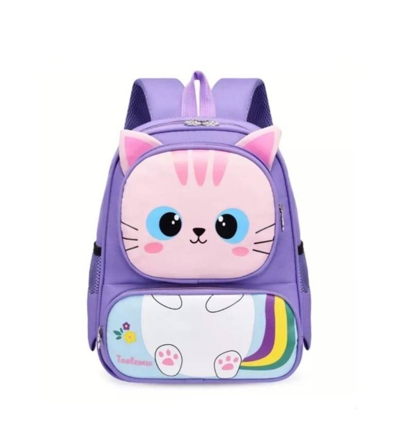 Ghiozdan pentru prescolari Pisica, mov, 32 cm