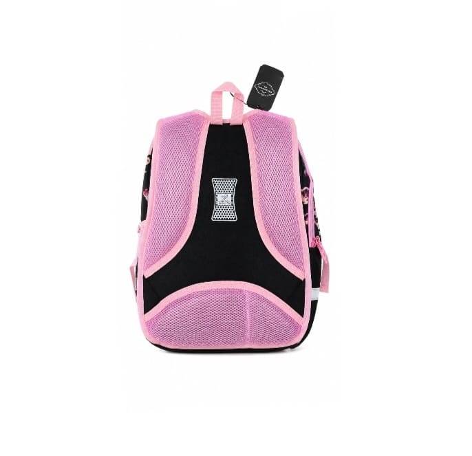 Ghiozdan scolar pentru fetite, model Pisica, penar asortat, mov inchis, 6 ani - 9 ani, 38 x 28 x 15