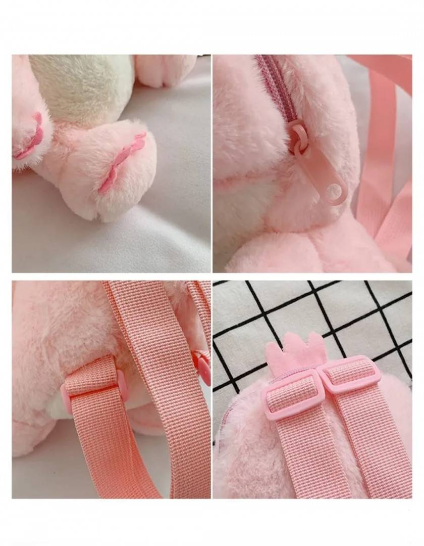 Ghiozdanel de plus, tip Stich Lilo, roz, 30 cm