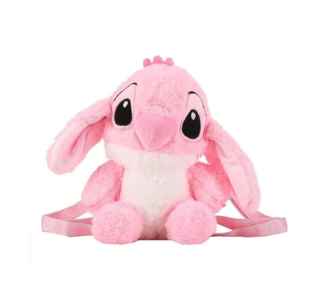 Ghiozdanel de plus, tip Stich, roz, 28 cm