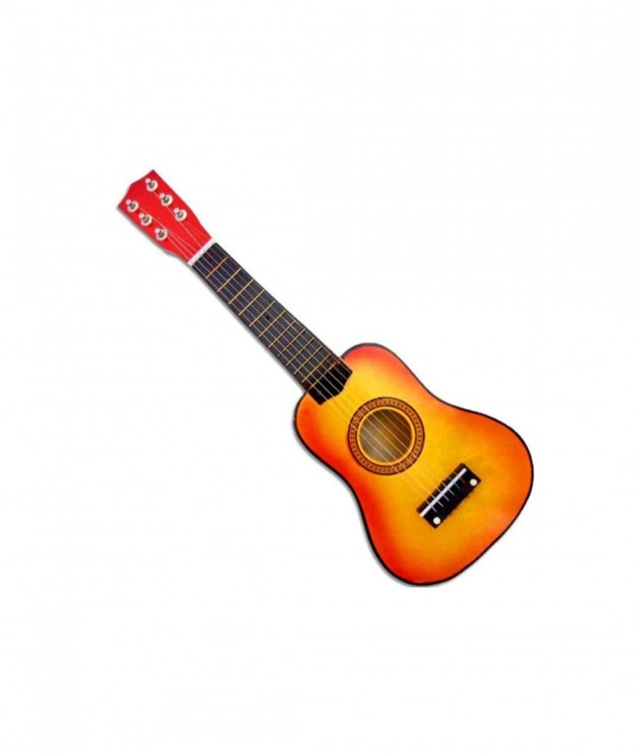 Ghitara de jucarie pentru copii, maro, 50 cm