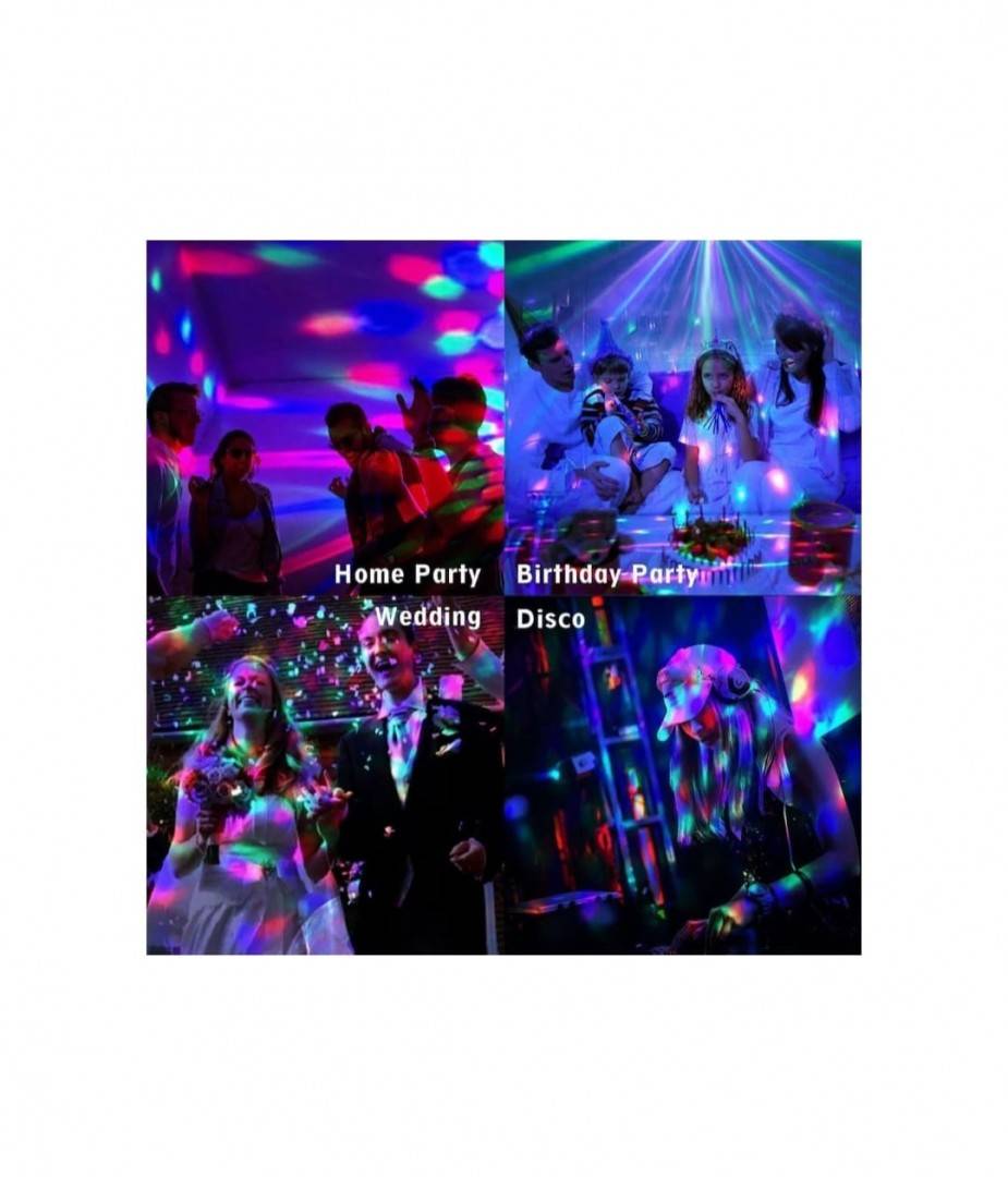 Glob Disco Magic Crystall Ball cu led, difuzor, redare muzica, usb, card, jocuri de lumini multicolore