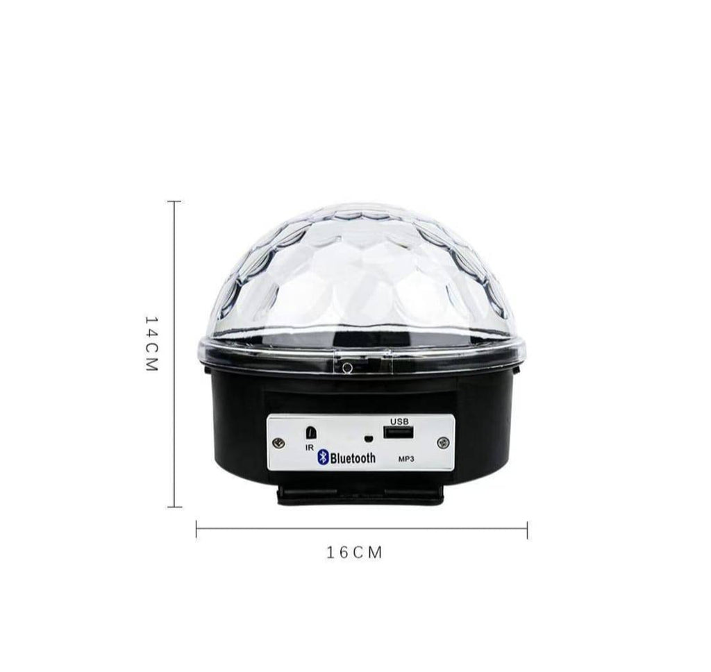 Glob Disco Magic Crystall Ball cu led, difuzor, redare muzica, usb, card, jocuri de lumini multicolore
