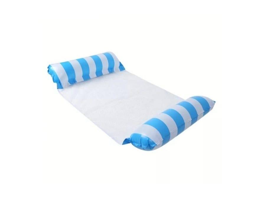 Hamac Gonflabil 4 in 1, pentru piscina, bleu, 120 cm