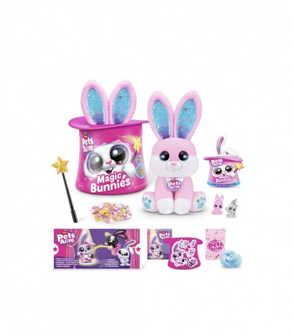 Iepuras interactiv, Magic Bunny, Iepurasul Magic, multicolor, 20 cm