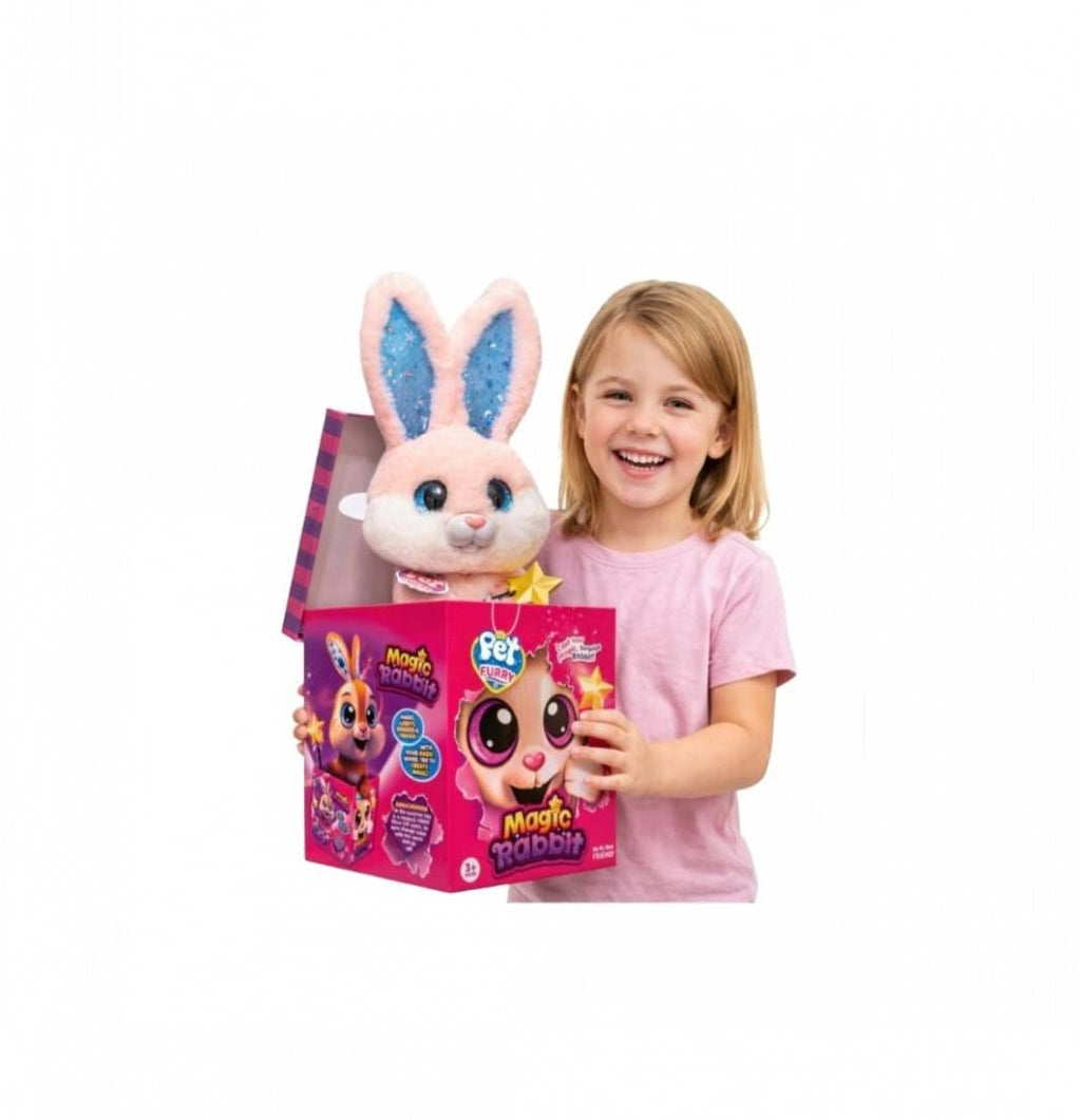 Iepuras interactiv, Magic Bunny, Iepurasul Magic, multicolor, 20 cm