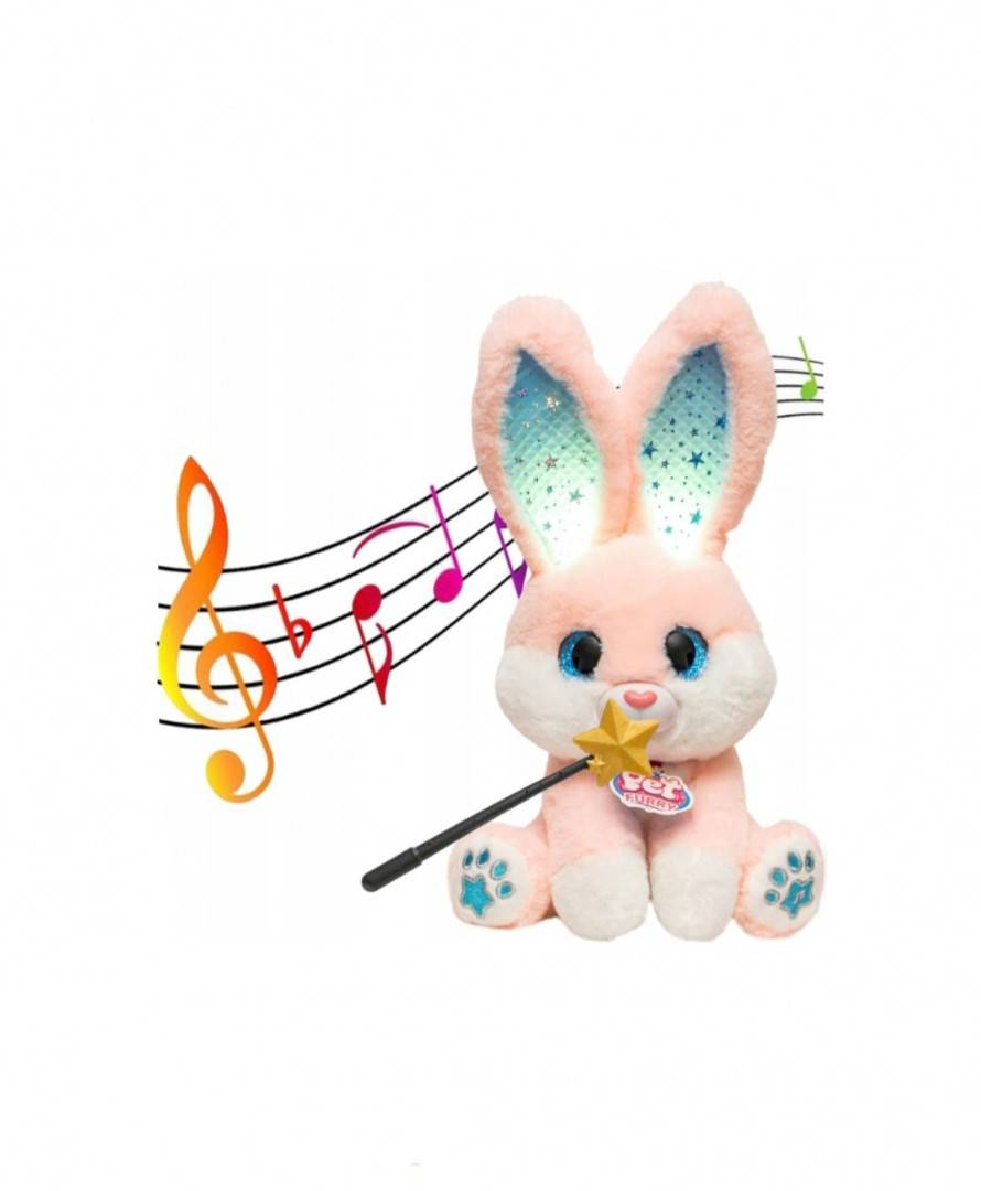 Iepuras interactiv, Magic Bunny, Iepurasul Magic, multicolor, 20 cm